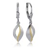 Balia Ohrhnger fr Damen matt glanz Zirkonia 925er Silber BAO0064ST