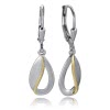 Balia Ohrhnger fr Damen matt glanz Zirkonia 925er Silber BAO0065ST