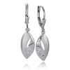 Balia Ohrhnger fr Damen matt gehmmert Zirkonia 925er Silber BAO0067SO