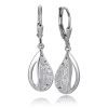 Balia Ohrhnger fr Damen gehmmert matt glanz 925er Silber BAO0071SO