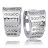Balia Creolen fr Damen glnzend Zirkonia aus 925er Silber BAO0074SW
