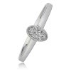 Balia Damen Ring aus 333 Weigold mit Zirkonia Gr.54 BGR001W54