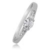 Balia Damen Ring aus 333 Weigold mit Zirkonia Gr.54 BGR005W54