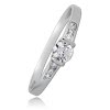 Balia Damen Ring aus 333 Weigold mit Zirkonia Gr.56 BGR005W56