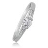 Balia Damen Ring aus 333 Weigold mit Zirkonia Gr.58 BGR005W58