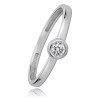 Balia Damen Ring aus 333 Weigold mit Zirkonia Gr.58 BGR006W58