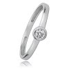 Balia Damen Ring aus 333 Weigold mit Zirkonia Gr.60 BGR006W60