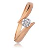 Balia Damen Ring aus 333 Rosgold mit Zirkonia Gr.58 BGR007R58
