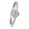 Balia Damen Ring aus 333 Weigold mit Zirkonia Gr.58 BGR009W58