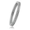 Balia Damen Ring aus 333 Weigold mit Zirkonia Gr.60 BGR011W60