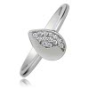 Balia Damen Ring aus 333 Weigold mit Zirkonia Gr.54 BGR013W54