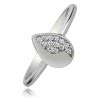 Balia Damen Ring aus 333 Weigold mit Zirkonia Gr.56 BGR013W56