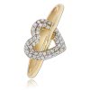 Balia Damen Ring aus 333 Gelbgold Herz mit Zirkonia Gr.54 BGR019G54