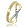 Balia Damen Ring Zirkonia Unendlich Goldring Gr.58 BGR024G58