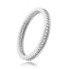 Balia Damen Ring Zirkonia einreihig Weigold Gr.56 BGR025W56