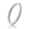 Balia Damen Ring Zirkonia einreihig Weigold Gr.58 BGR025W58