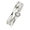 Balia Damen Ring aus 333 Weigold mit Zirkonia Gr.54 BGR053W54