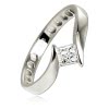 Balia Damen Ring aus 333 Weigold mit Zirkonia Gr.54 BGR054W54