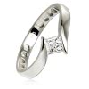Balia Damen Ring aus 333 Weigold mit Zirkonia Gr.56 BGR054W56