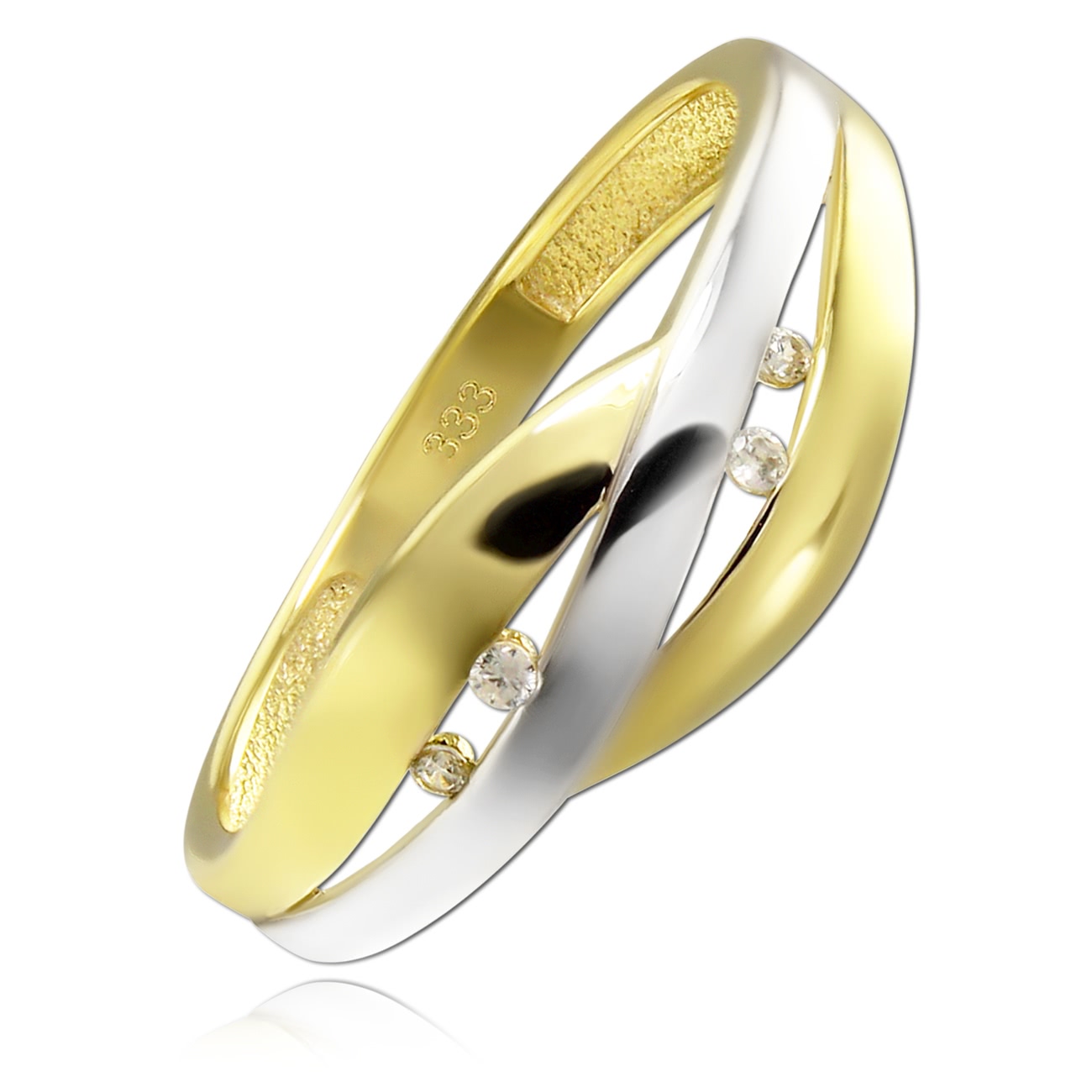 Balia Damen Ring aus 333 Gelbgold mit Zirkonia Gr.60 BGR063T60