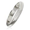 Balia Damen Ring aus 333 Weigold 3-reihig mit Zirkonia Gr.58 BGR064W58