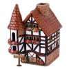 Lichthaus Fachwerkhuschen braun original LeuchtKeramik DKH07N