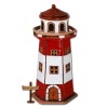Lichthaus Leuchtturm rot-wei original LeuchtKeramik DKH37R