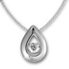 SilberDream Anhnger Tropfen mit Kette Silber DSK101W