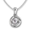 SilberDream Anhnger rund mit Kette 925er Silber DSK104W