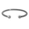 Amello Edelstahl Armreifen Geflecht Damen Armspange Stahlschmuck ESAS55J