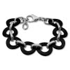 Amello Armband Keramik Ring schwarz Damen Edelstahlschmuck ESAX01S