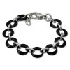 Amello Armband Keramik Ringe schwarz Damen Edelstahlschmuck ESAX02S