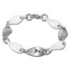 Amello Armband Keramik Welle wei Damen Edelstahlschmuck ESAX08W