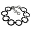 Amello Armband Keramik Circle schwarz Damen Edelstahlschmuck ESAX14S