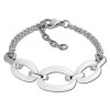 Amello Armband Keramik Ovale wei Damen Edelstahlschmuck ESAX16W