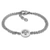 Amello Armband Keramik Rund wei Zirkonia Damen Edelstahlschmuck ESAX31W8