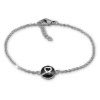 Amello Armband Keramik Herzchen schwarz Damen Edelstahlschmuck ESAX34S8