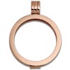 Amello Coins Fassung 30mm Kettenanhnger rosegold Edelstahlschmuck ESC001E