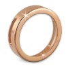 Amello Coinsfassung 30mm Edelstahl rosegold fr Armband Stahlschmuck ESC022E