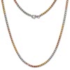 Amello Coinskette Edelstahl-Kette 80cm vergoldet Edelstahlschmuck ESC102F