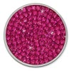 Amello Stahl Coin Zirkonia fuchsia fr Coinsfassung Edelstahlschmuck ESC301P