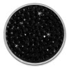 Amello Stahl Coin Zirkonia schwarz fr Coinsfassung Edelstahlschmuck ESC301S