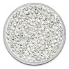 Amello Edelstahl Coin Zirkonia wei fr Coinsfassung Edelstahlschmuck ESC301W