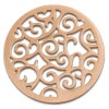 Amello Edelstahl Coin Ornament rosegold fr Coinsfassung Stahlschmuck ESC505E