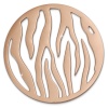 Amello Edelstahl Coin Muster rosegold für Coinsfassung Stahlschmuck ESC508E