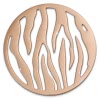 Amello Edelstahl Coin Muster rosegold fr Coinsfassung Stahlschmuck ESC508E