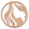 Amello Edelstahl Coin Frau rosegold fr Coinsfassung Stahlschmuck ESC518E