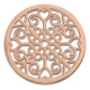 Amello Edelstahl Coin Muster rosegold fr Coinsfassung Stahlschmuck ESC523E