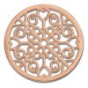 Amello Edelstahl Coin Muster rosegold fr Coinsfassung Stahlschmuck ESC523E