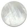 Amello Coin Perlmutt Schimmer 30mm fr Coinsfassung Edelstahlschmuck ESC702W